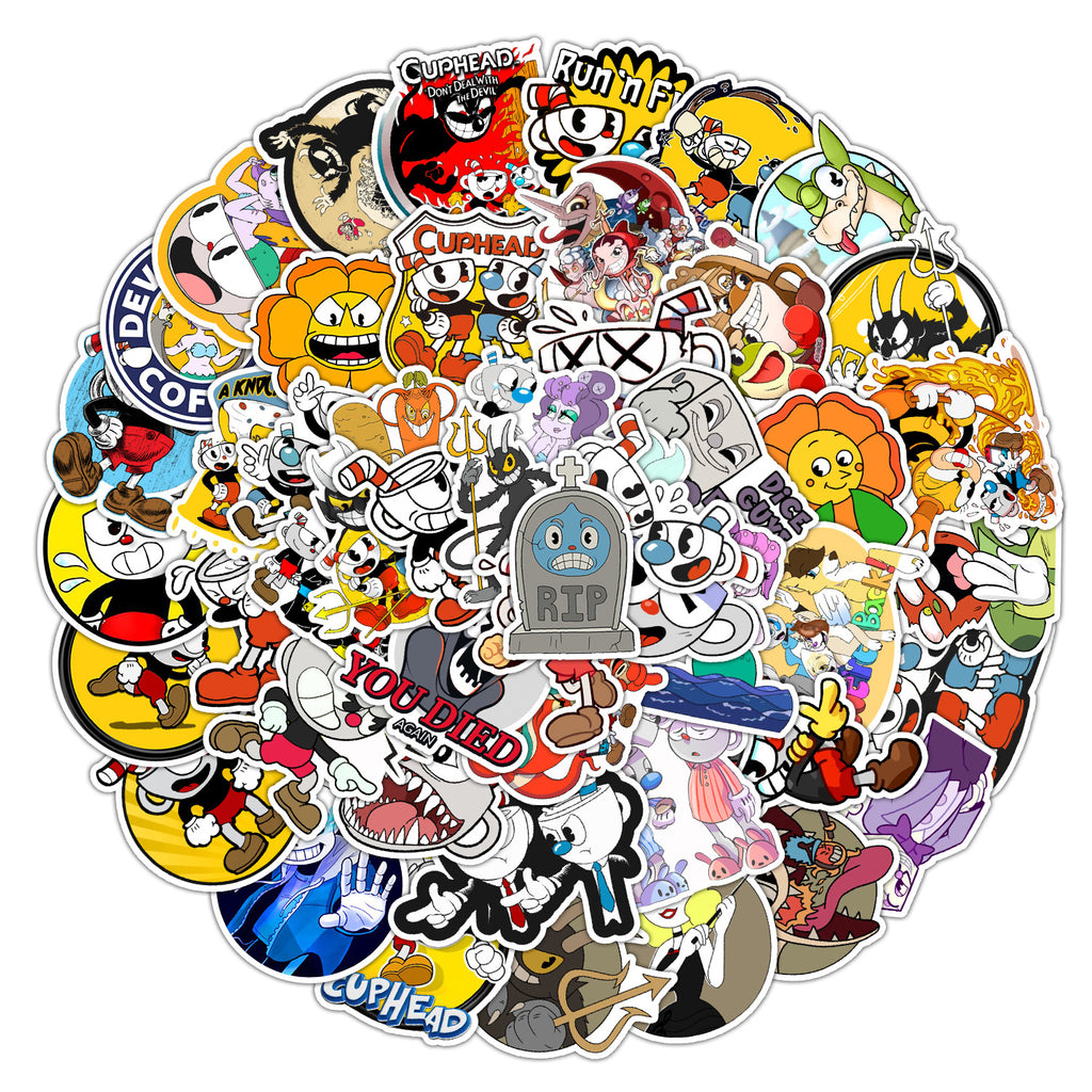 Cuphead stickers