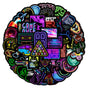 Neon Light Graffiti Stickers