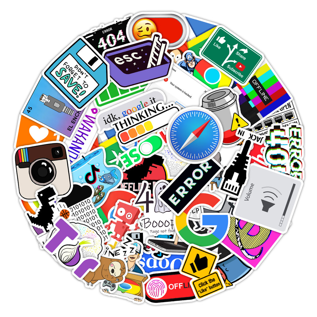 404 Network Error Stickers