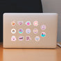 Pink Girl Power Stickers