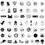 Graffiti Black & White Stickers