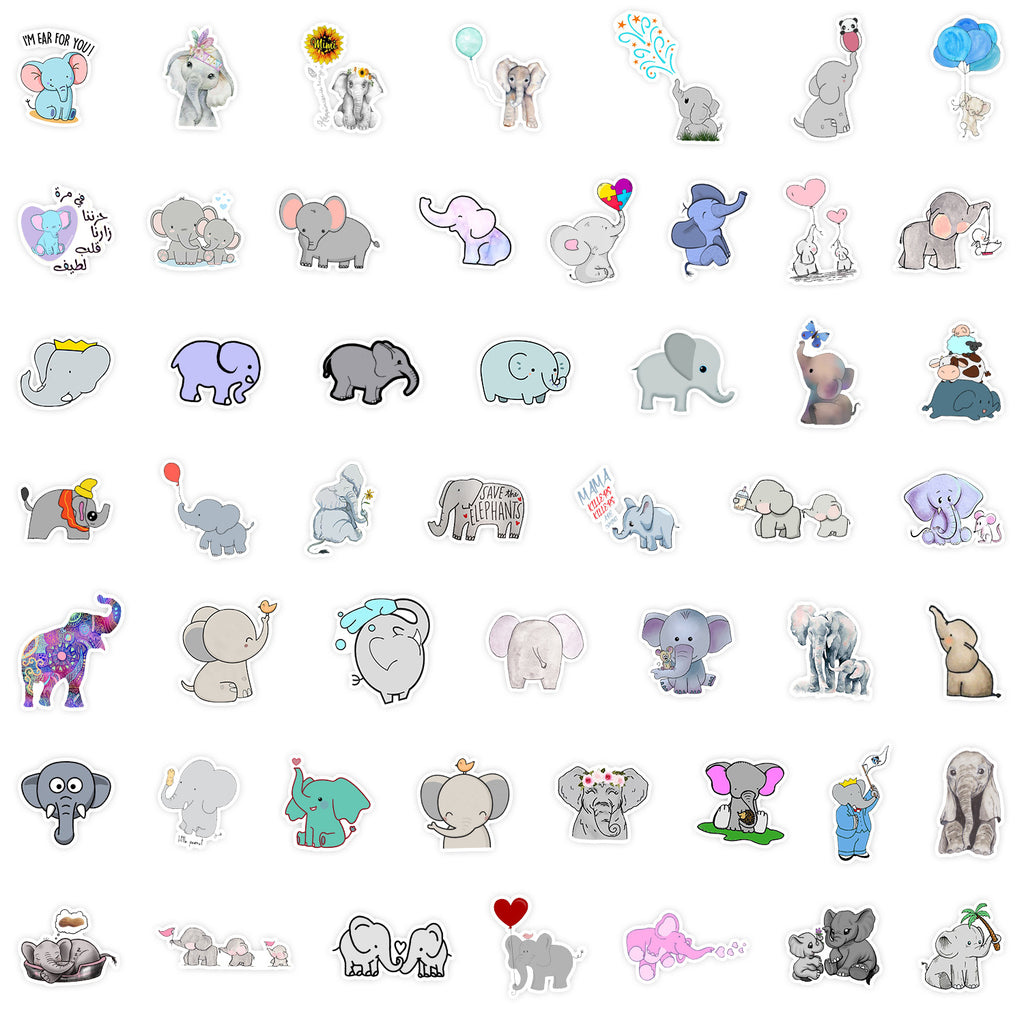 Elephant / Elefanter Stickers