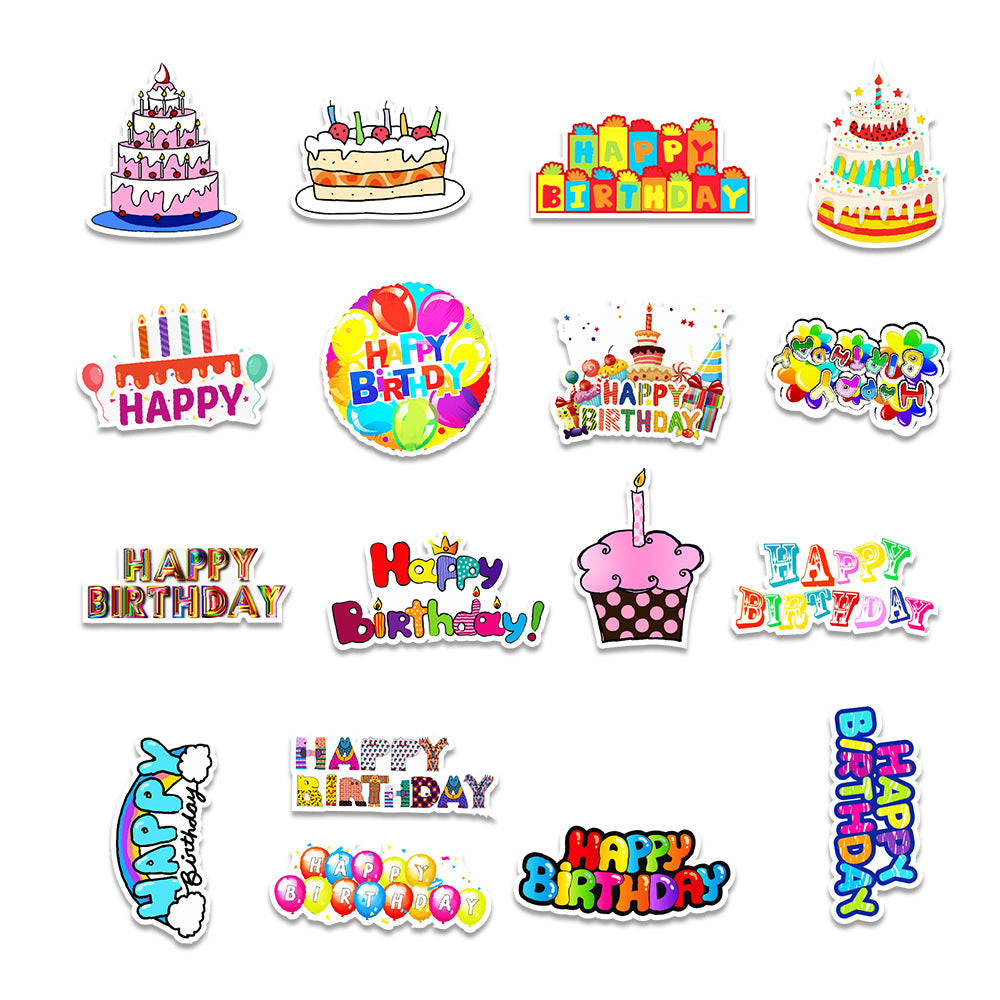 Happy Birthday Stickers