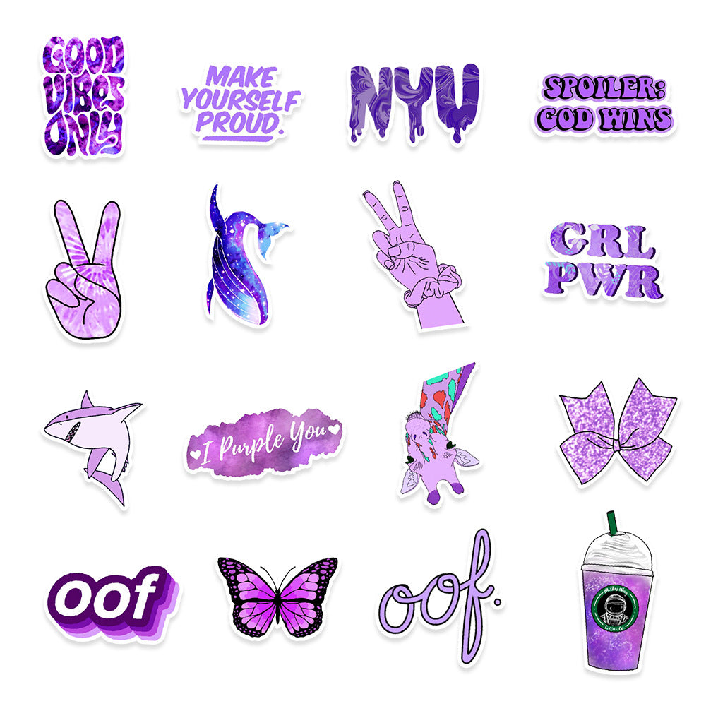 Lilla VSCO Stickers
