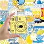 Cartoon blå stickers