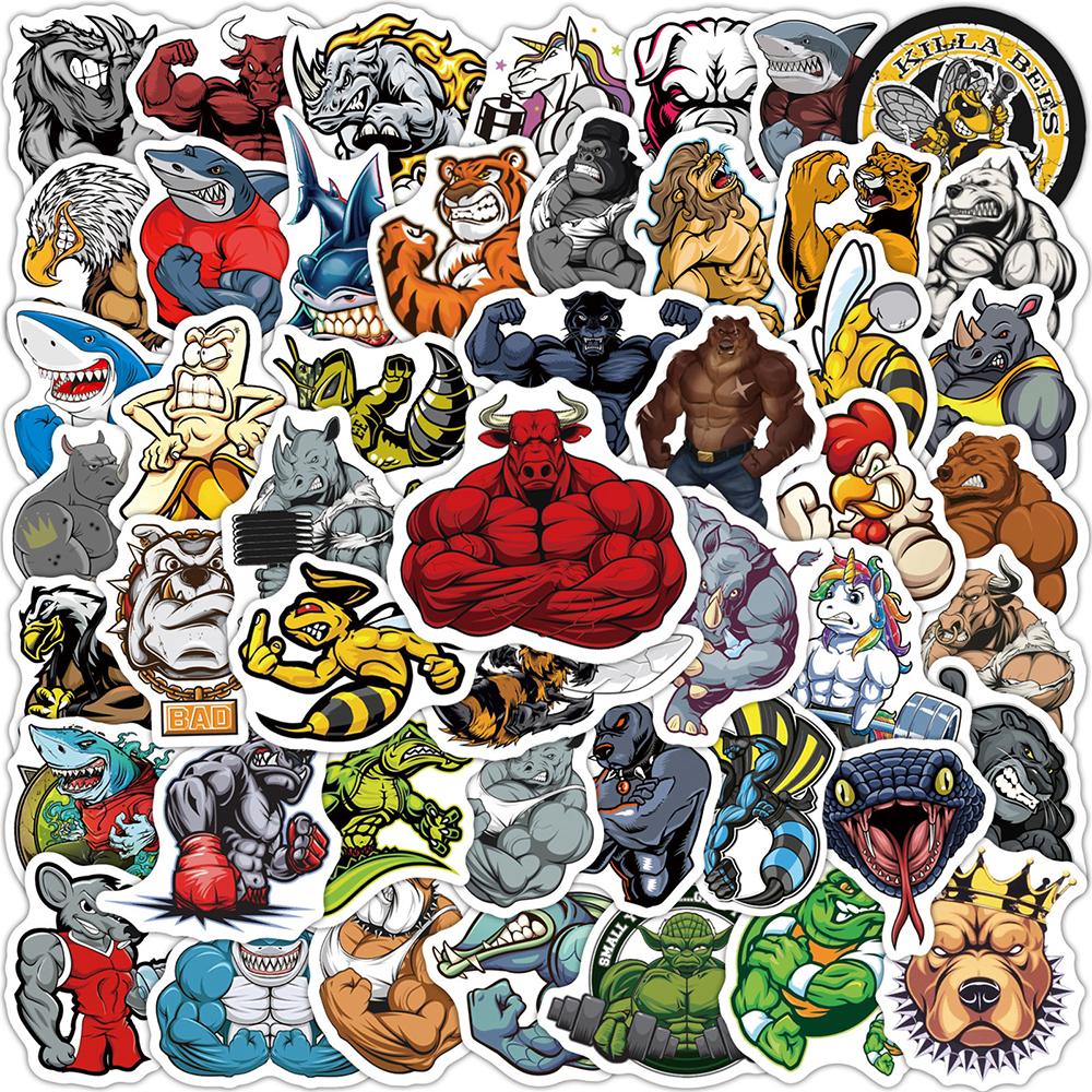 Fitness Fierce Animal Stickers