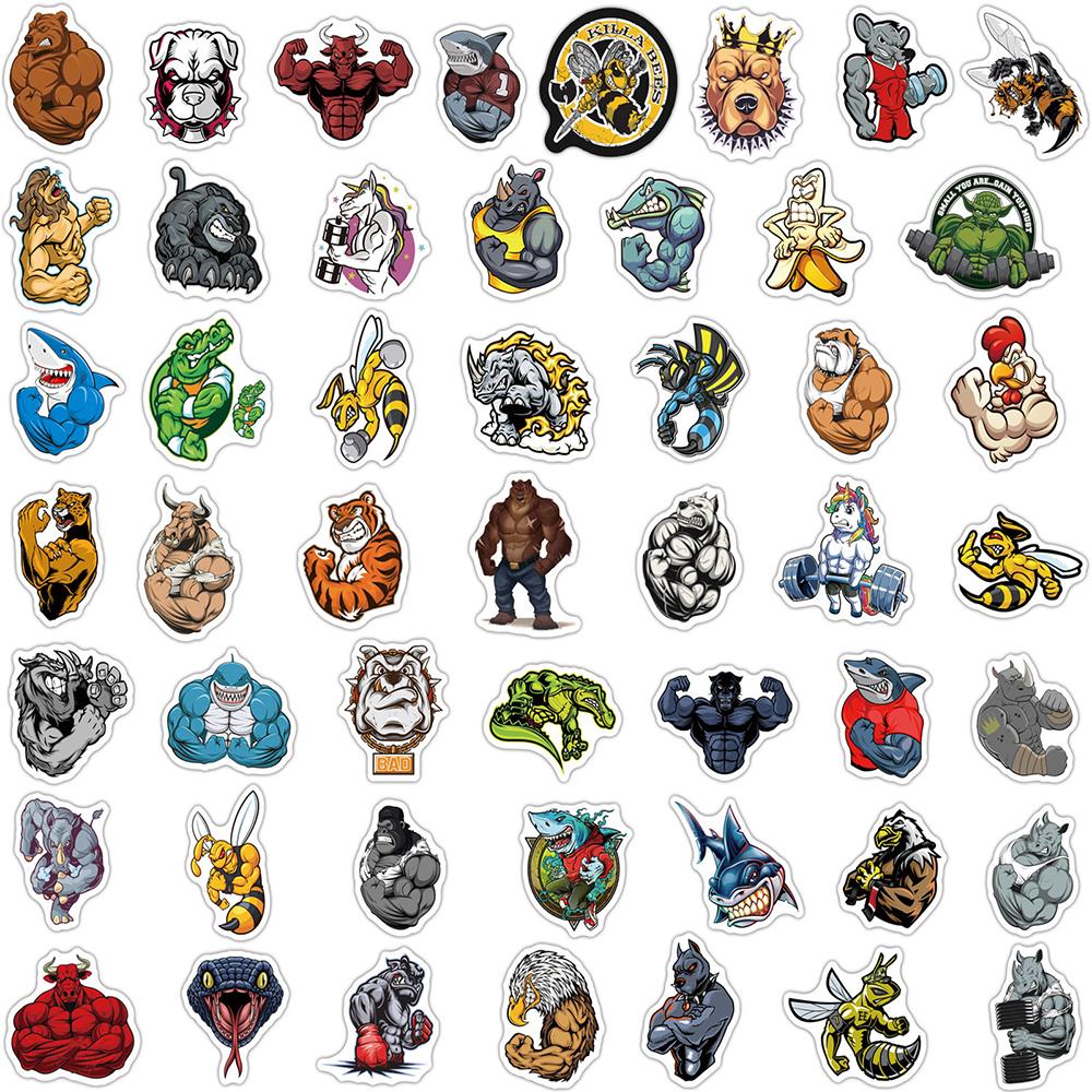 Fitness Fierce Animal Stickers