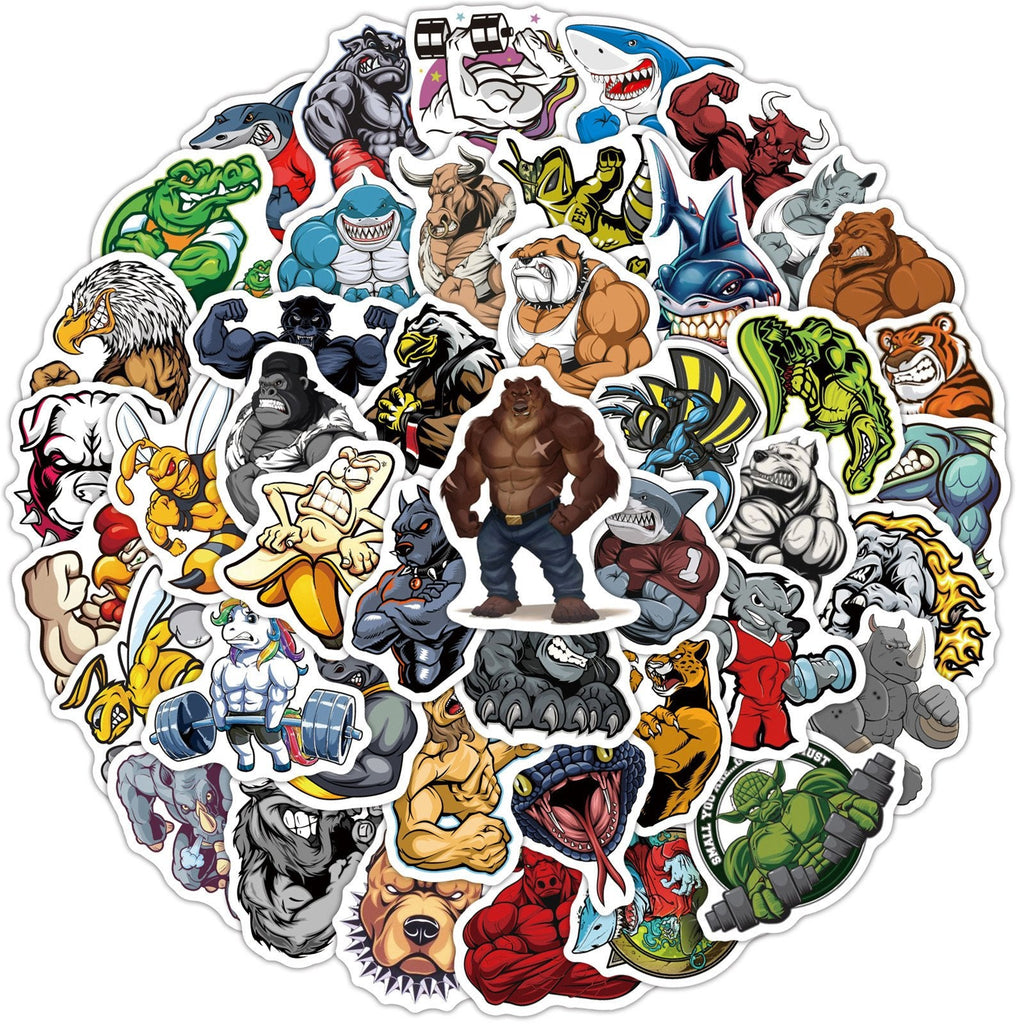 Fitness Fierce Animal Stickers