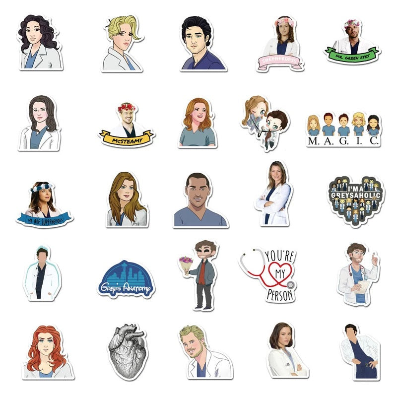 Greys Anatomy Stickers