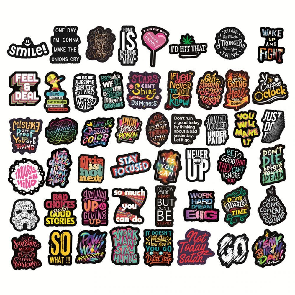 Inspirational Phrase Stickers