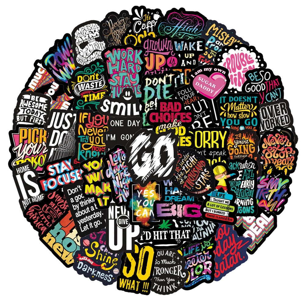 Inspirational Phrase Stickers