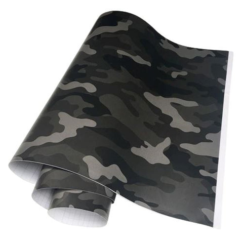 Militær Camouflage Vinyl Wrap - Grå