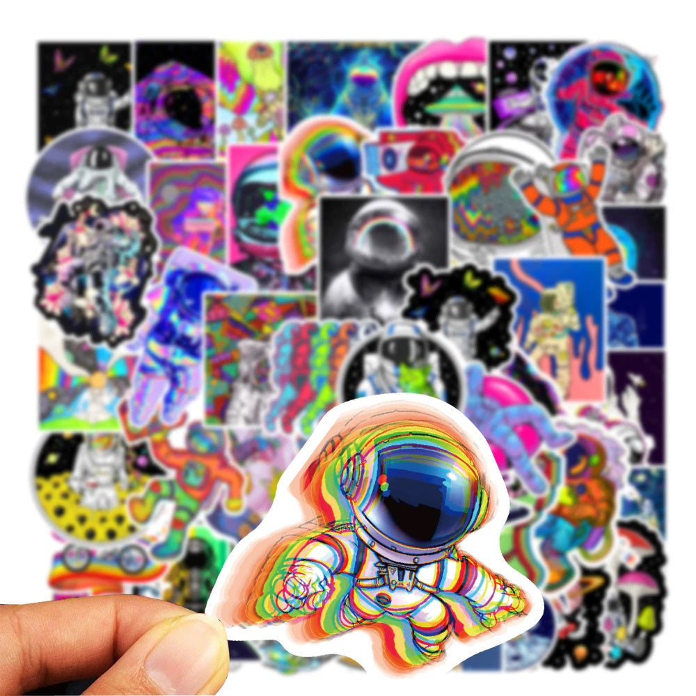 Psychedelic Astronaut Stickers