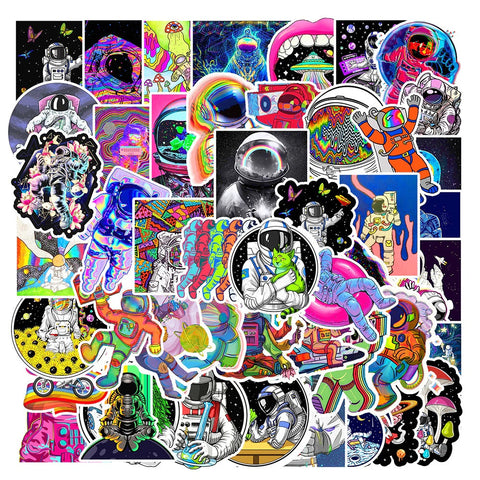 Psychedelic Astronaut Stickers