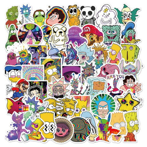 Psychedelic Cartoon Stickers