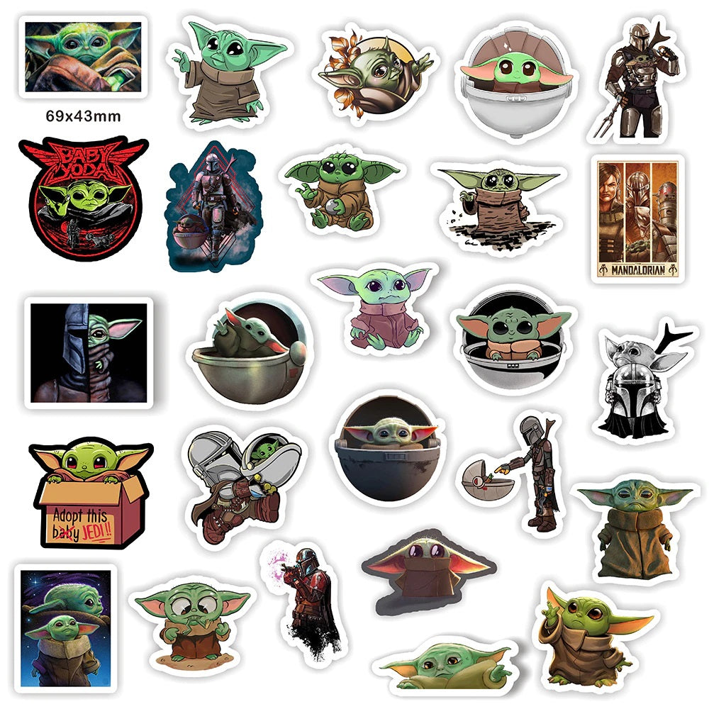 Yoda Baby Star Wars Stickers