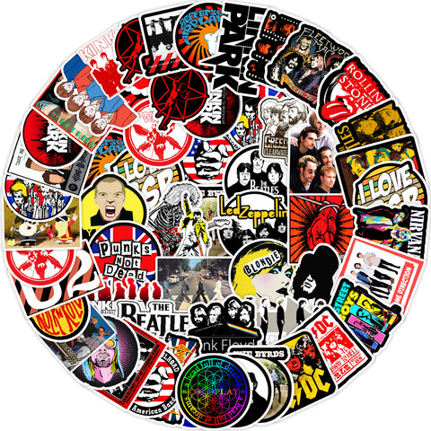 Punk/Rock Bands Stickers