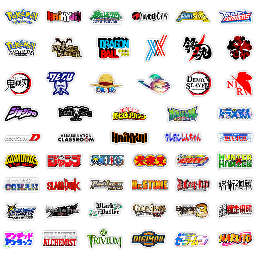 Anime Logo Mix Stickers