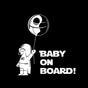 Darth Vader Baby On Board - Bil Sticker