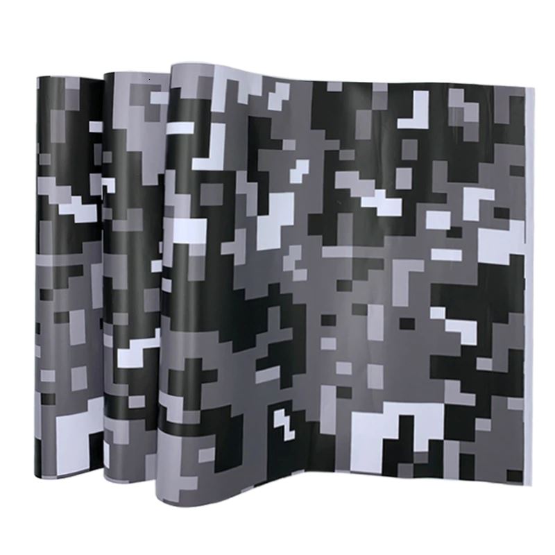 Digital Camouflage Vinyl Wrap - Grå