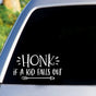 Honk If A Kid Falls Out - Bil Sticker