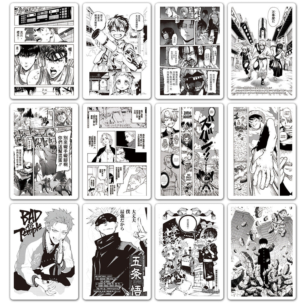 Hunter × Hunter sort/hvid Stickers