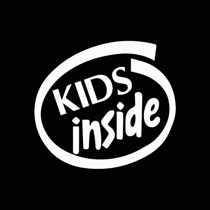 Kids Inside - Bil Sticker