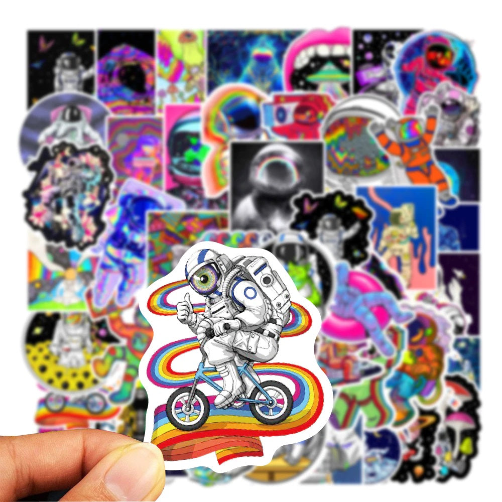Psychedelic Astronaut Stickers