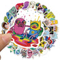 Psychedelic Cartoon Stickers