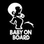 Tisse Baby On Board - Sutteflaske - Bil Sticker